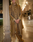 Antique Gold Sherwani Set