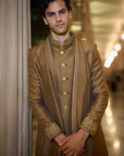 Antique Gold Sherwani Set