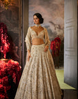 Ivory Sequin Lehenga Set