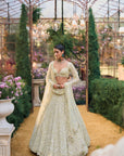 Sage Green Sequin Lehenga Set
