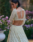 Sage Green Sequin Lehenga Set