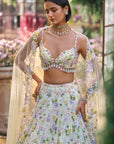 Butter Yellow Sequin Lehenga Set