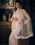 Nude Sequin Saree 4