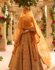 Rust Zardosi Lehenga Set