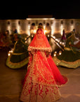 Red Zardosi Lehenga Set