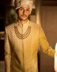 Ivory Nude Sherwani Set