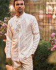 Powder Nude Bandhgala Set