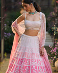 Ombre Pink Lehenga Set