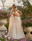 Ivory Floral Lehenga Set