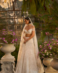 Ivory Floral Lehenga Set