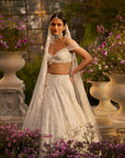 Ivory Floral Lehenga Set
