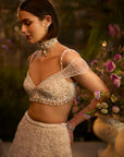 Ivory Floral Lehenga Set