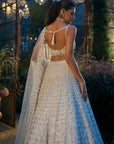 Ivory Pearl & Sequin Lehenga Set