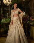 Light Gold Pearl Lehenga Set