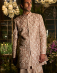 Rosé Champagne Sherwani Set