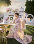 Mint Green Multi-Coloured Floral Saree