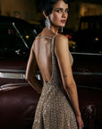 Caramel Sequin Gown