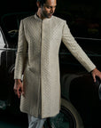 Ivory Pearl Sherwani Set - Ready to Ship