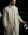 Ivory Pearl Sherwani Set - Ready to Ship