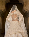Ivory Gold Sequin Lehenga Set