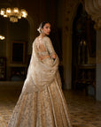 Beige Zardosi Lehenga Set