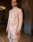 Powder Peach Sherwani Set