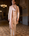 Powder Peach Sherwani Set