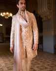 Powder Peach Sherwani Set