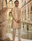 Light Beige Sherwani Set