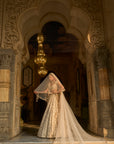 Ivory Gold Floral Zardosi Lehenga Set