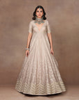 Taupe Anarkali Set | Muraqqa
