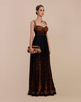 Tiger Print Ombre Anarkali