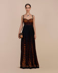 Tiger Print Ombre Anarkali