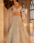 Silver Chandelier Lehenga Set