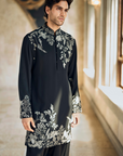 Black & Silver Kurta Set
