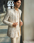 Ivory Nude Jacket Set