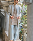Sage Green Open Jacket Set