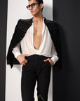 Black Ombre Bandhgala
