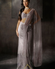 Mauve Drape Saree