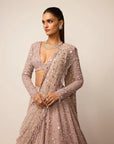 Ash Pink Lehenga Set