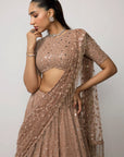 Bronze Rosé Lehenga Set