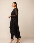 Black Georgette Kurta Set