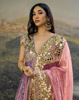 Gulrangi Mirror Anarkali Set