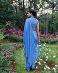 Neel Tara Crystal Saree Set