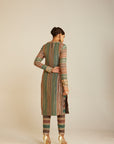 Mud Green Straight Kurta Pant Set