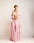 Powder Pink Sharara Set