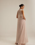 Ash Pink Pearl Drop Jacket Skirt Set