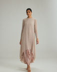 Ash Pink Pearl Drop Kurta Set