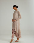 Ash Pink Pearl Drop Kurta Set