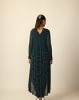Dark Teal Drop Kurta Set